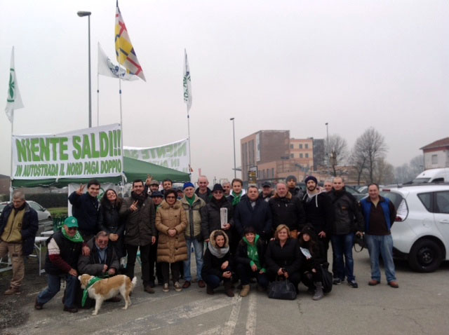 Lega Nord - Protesta pedaggi autostradali