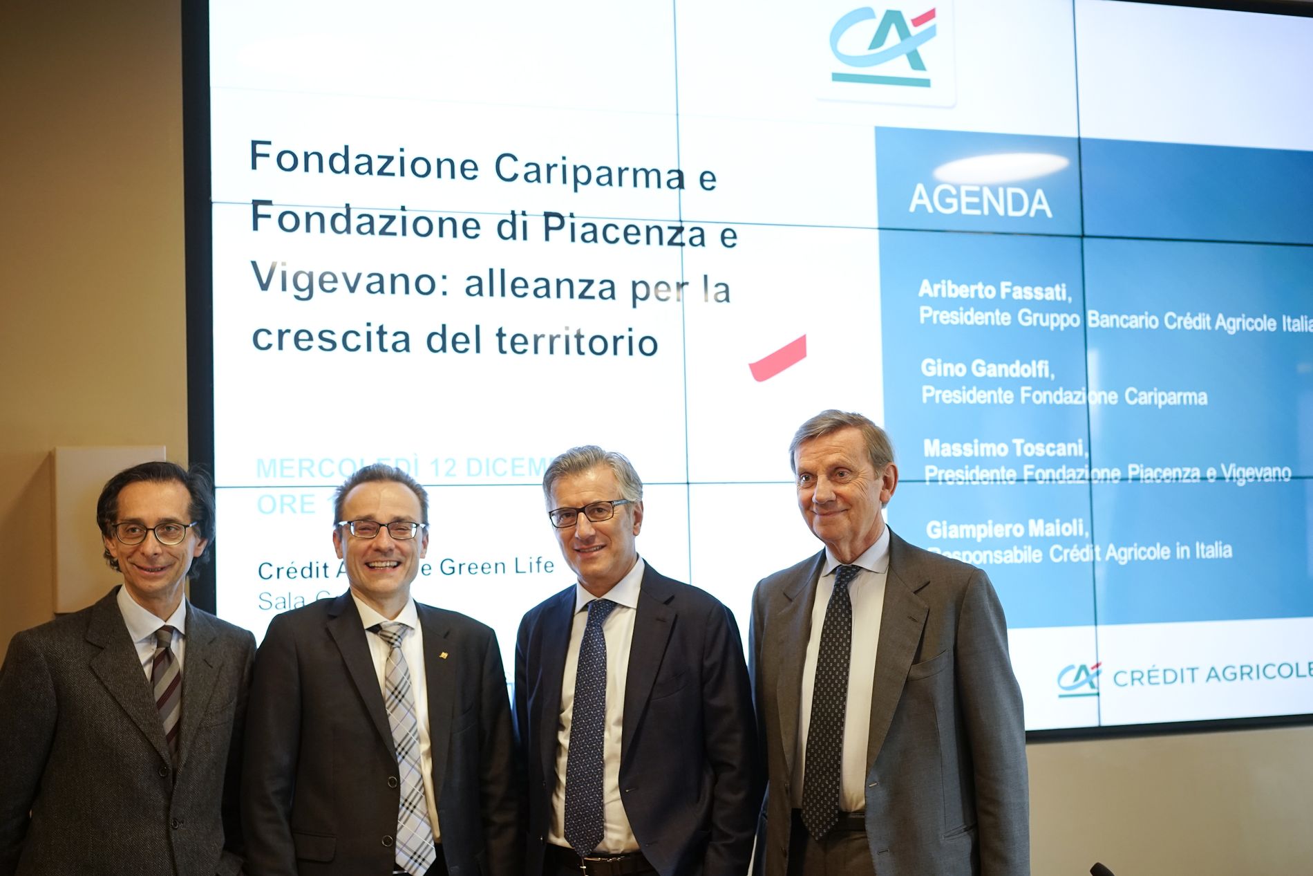 La Fondazione Di Piacenza E Vigevano Entra In Credit Agricole Cariparma Con 70 Milioni Di Euro Liberta Piacenza